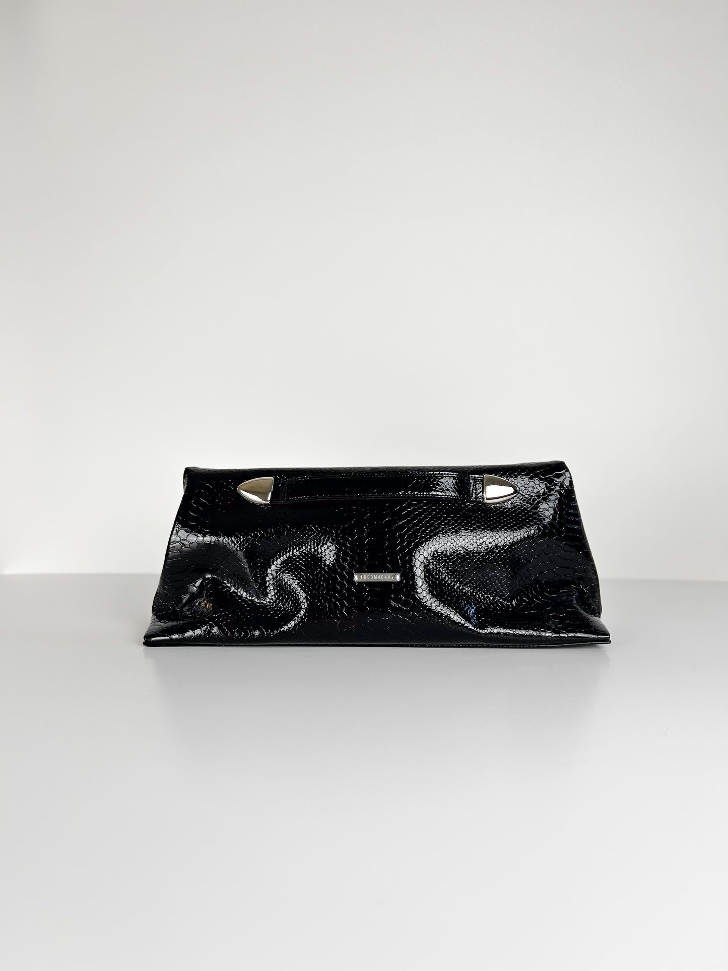 PATENT FOLD OVER CLUTCH