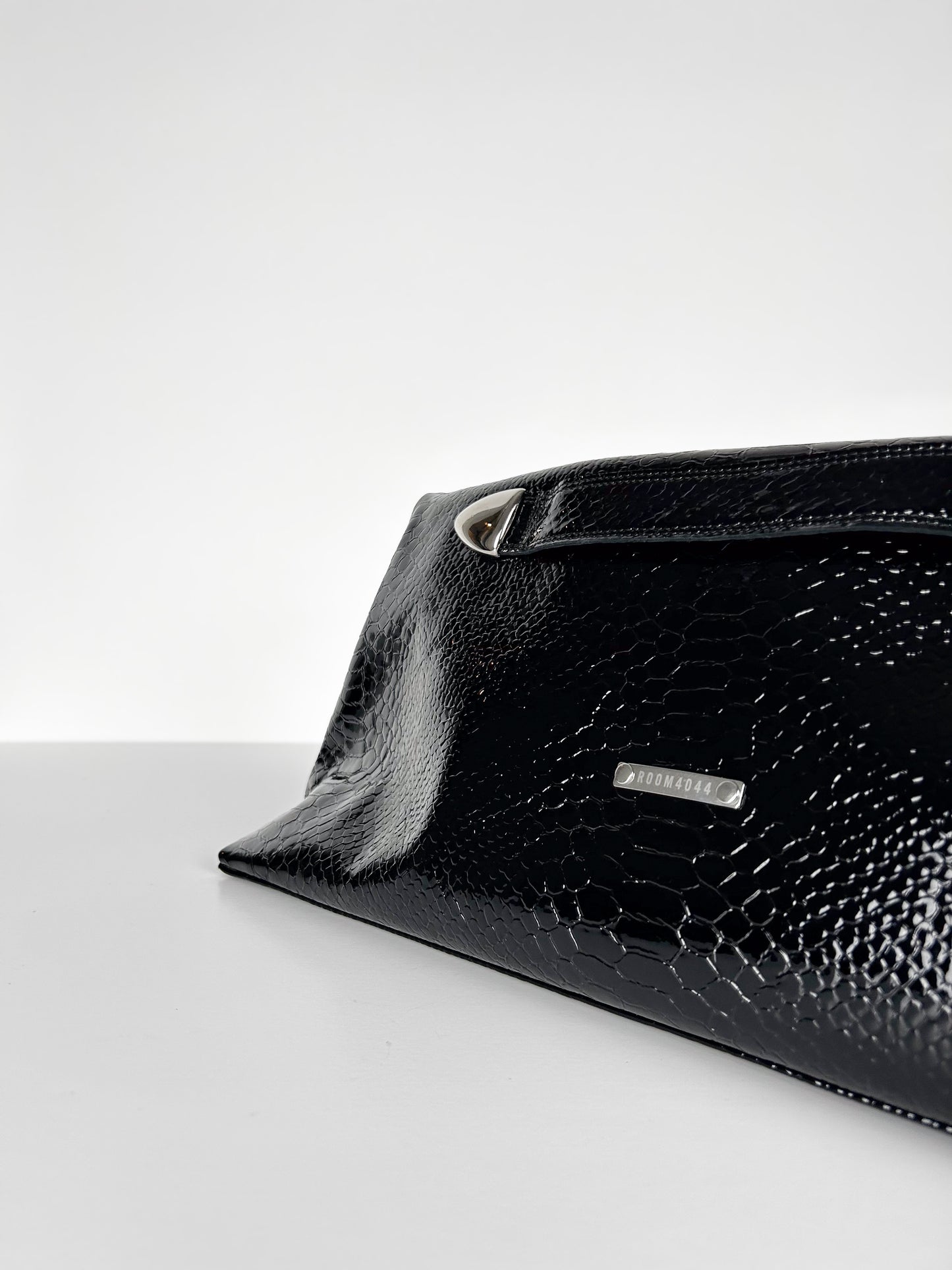 PATENT FOLD OVER CLUTCH