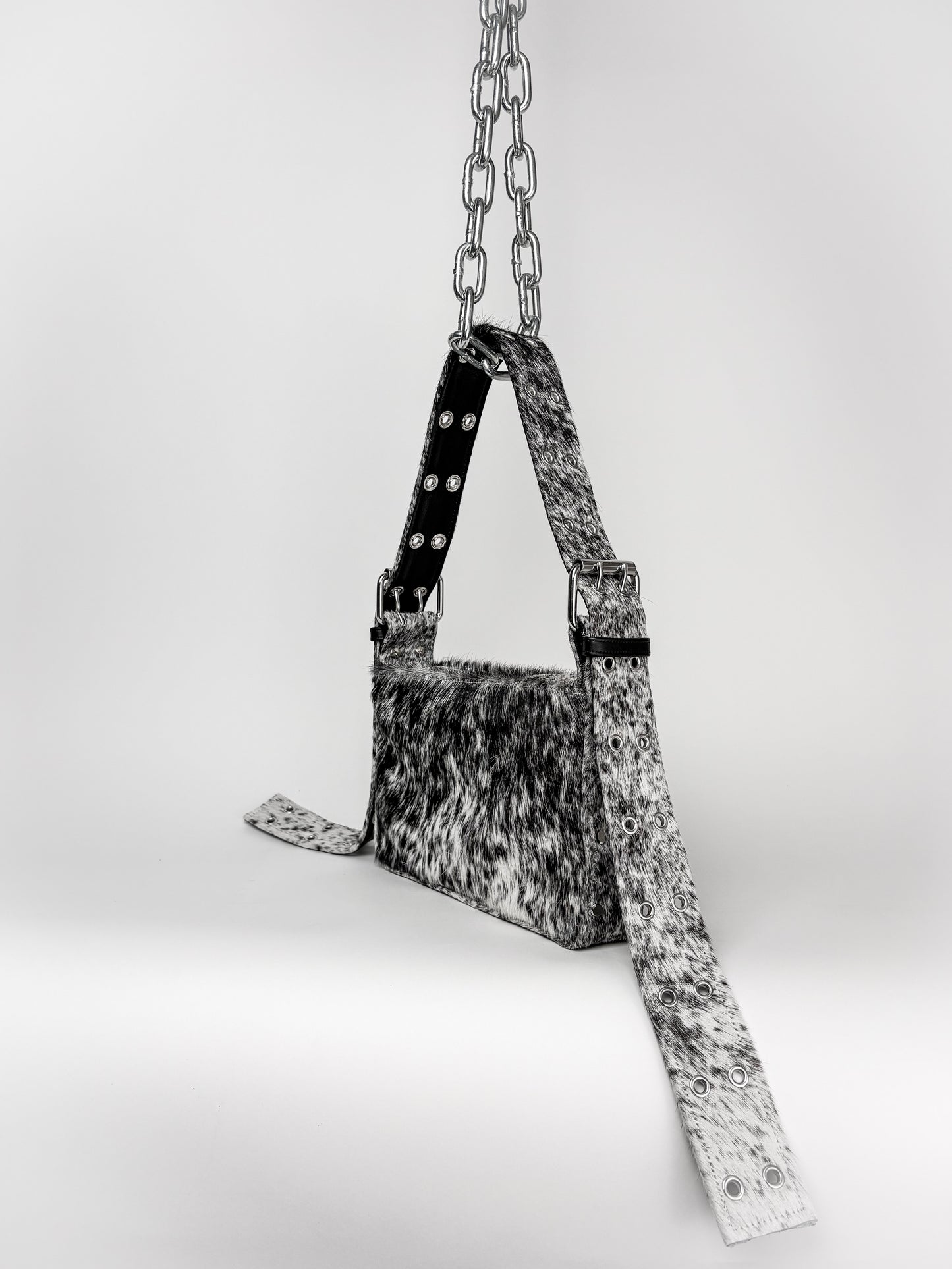 SALT & PEPPER DOUBLE BUCKLE BAGUETTE