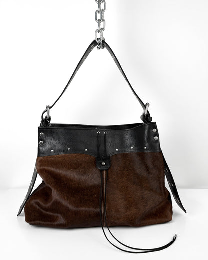 0.75 MEDIUM BROWN COWHIDE TRAVELLER