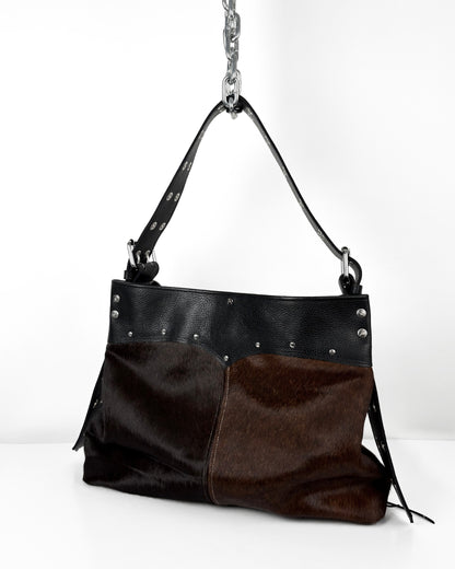 0.75 MEDIUM BROWN COWHIDE TRAVELLER