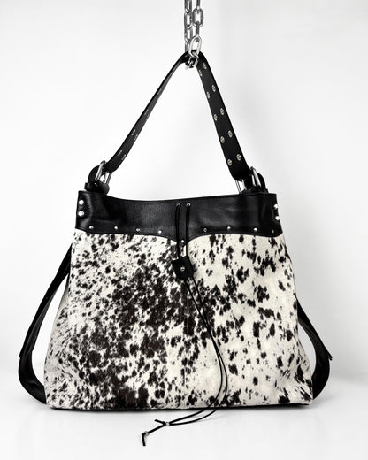 LARGE SPOTTED COWHIDE TRAVELLER