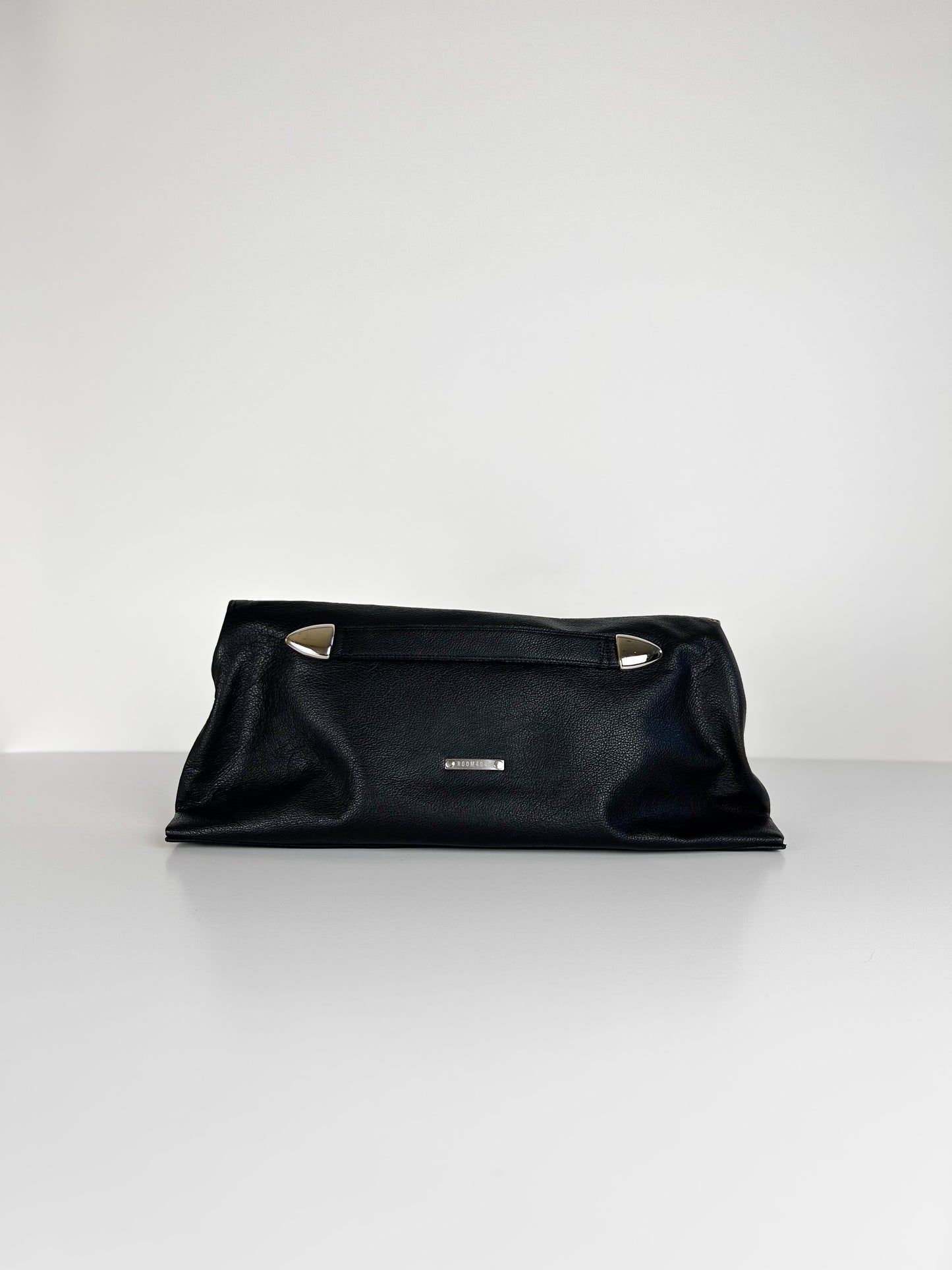 BLACK FOLD OVER CLUTCH