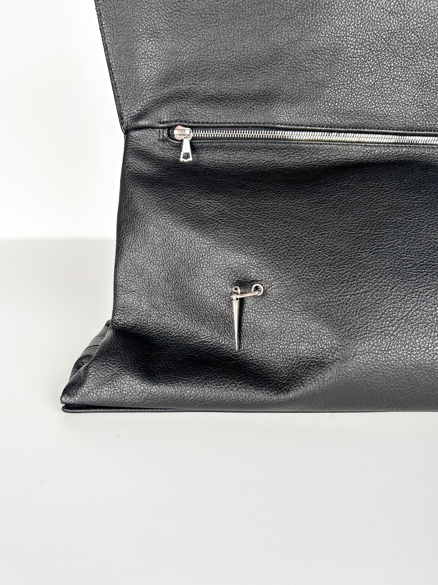 BLACK FOLD OVER CLUTCH