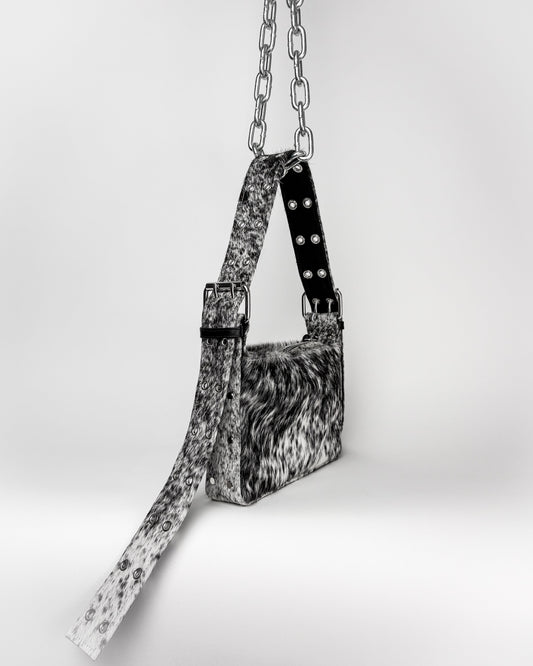SALT & PEPPER DOUBLE BUCKLE BAGUETTE